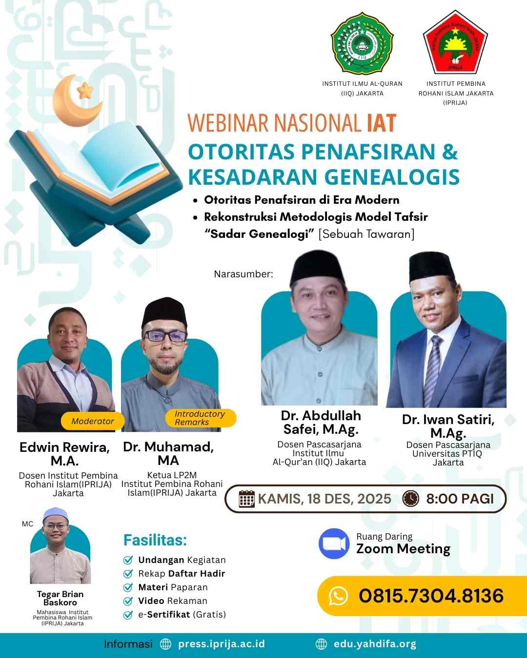 Seminar Nasional IAT: Otoritas Penafsiran dan Kesadaran Genealogis Tafsir